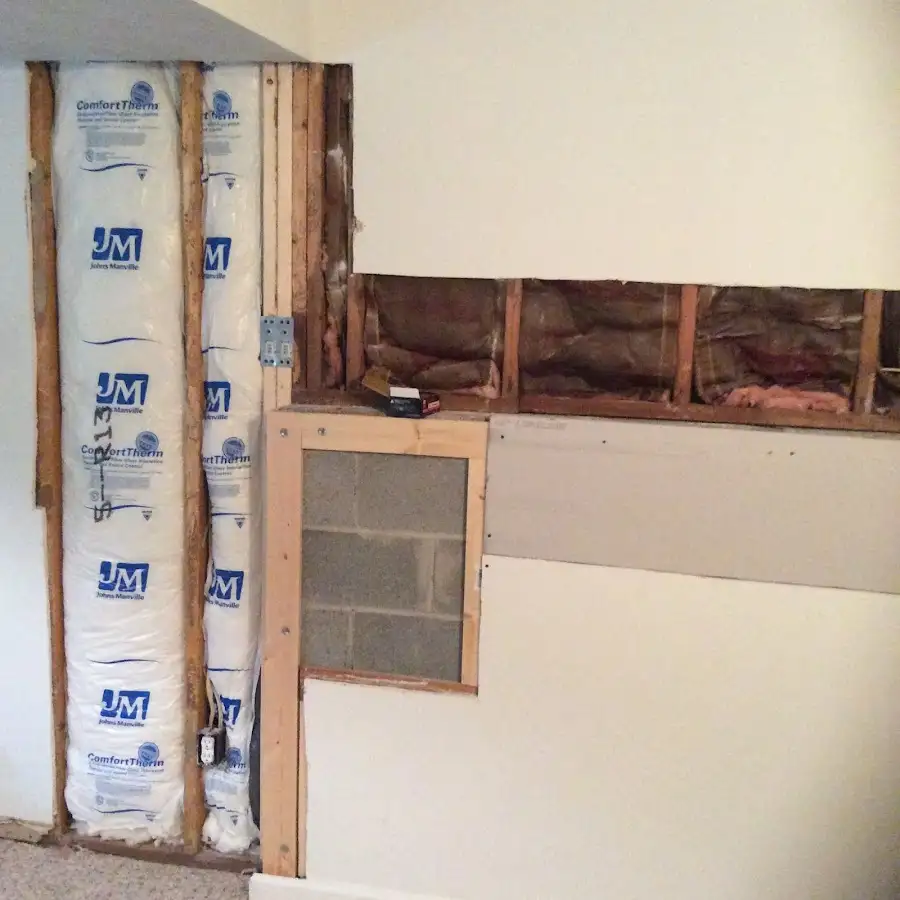 Wall insulation replacement during Odor Removal & Deodorization in Newton